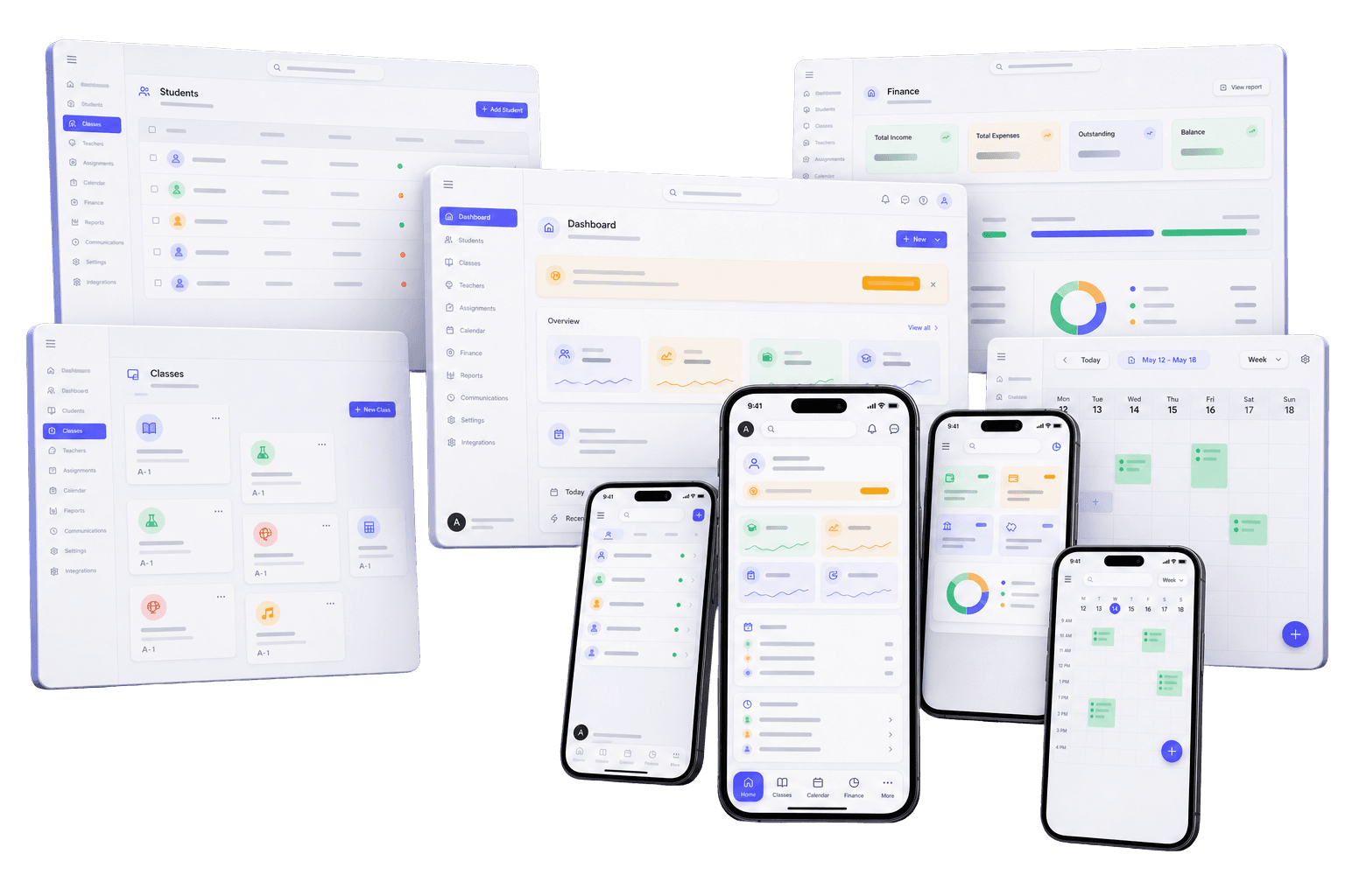 Paideus desktop and mobile app showcase